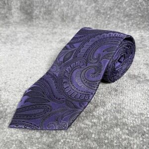 Bugatti‎ Neck Tie Men's Purple Paisley Silk